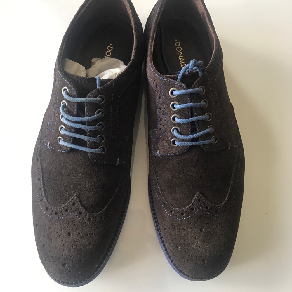 Donald J Pliner men’s suede tie loafer shoes